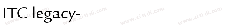 ITC legacy字体转换